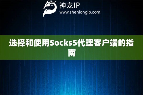 选择和使用Socks5代理客户端的指南