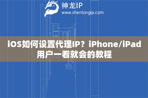 iOS如何设置代理IP?iPhone/iPad用户一看就会的教程 iOS如何设置代理IP?iPhone/iPad用户一看就会的教程