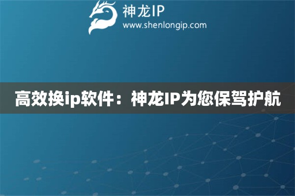 高效换ip软件：神龙IP为您保驾护航