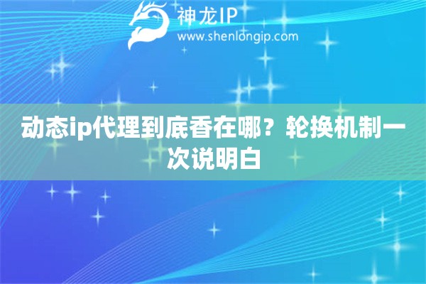 动态ip代理到底香在哪？轮换机制一次说明白