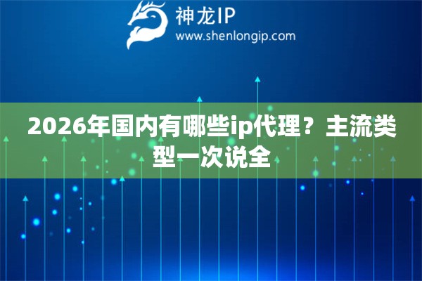 2026年国内有哪些ip代理？主流类型一次说全