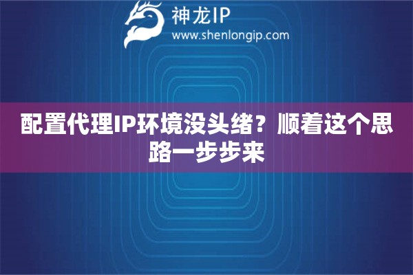 配置代理IP环境没头绪？顺着这个思路一步步来