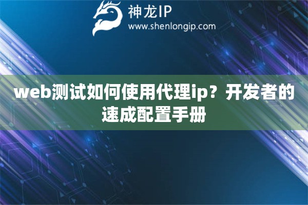 web测试如何使用代理ip？开发者的速成配置手册