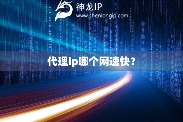 代理ip哪个网速快？