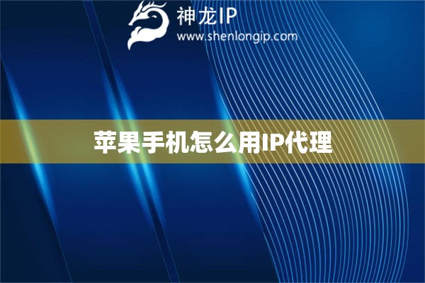 苹果手机怎么用IP代理