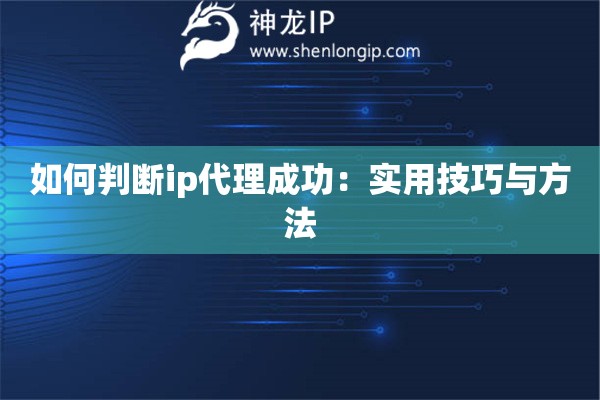 如何判断ip代理成功：实用技巧与方法