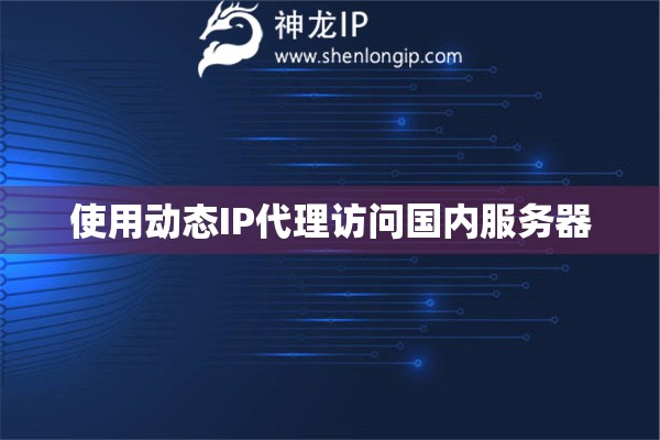 使用动态IP代理访问国内服务器