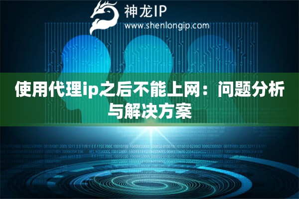 使用代理ip之后不能上网：问题分析与解决方案