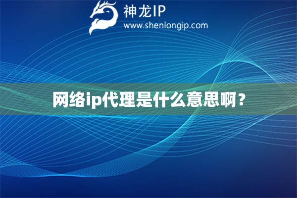网络ip代理是什么意思啊？