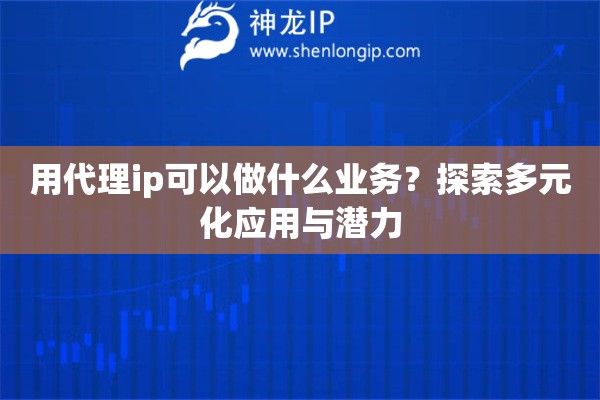 用代理ip可以做什么业务？探索多元化应用与潜力