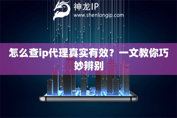 怎么查ip代理真实有效？一文教你巧妙辨别