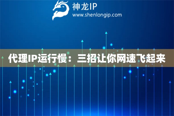 代理IP运行慢：三招让你网速飞起来