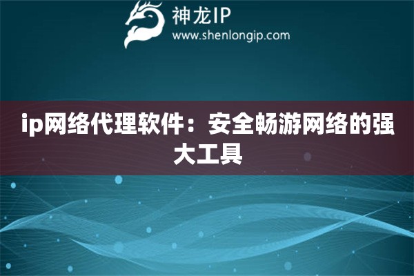 ip网络代理软件：安全畅游网络的强大工具