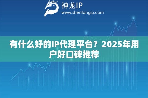 有什么好的IP代理平台？2025年用户好口碑推荐