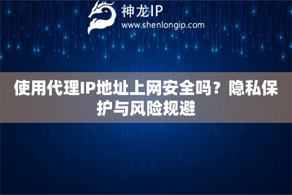 使用代理IP地址上网安全吗？隐私保护与风险规避