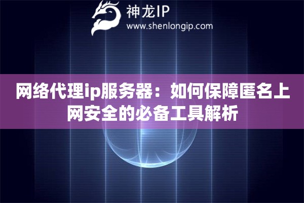 网络代理ip服务器：如何保障匿名上网安全的必备工具解析
