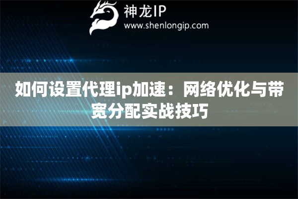 如何设置代理ip加速：网络优化与带宽分配实战技巧