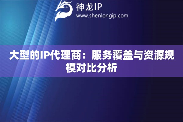 大型的IP代理商：服务覆盖与资源规模对比分析