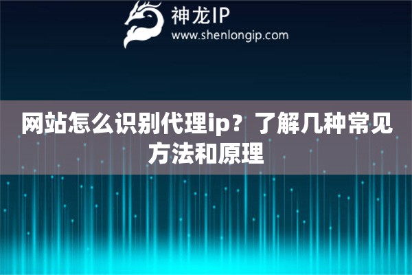 网站怎么识别代理ip？了解几种常见方法和原理