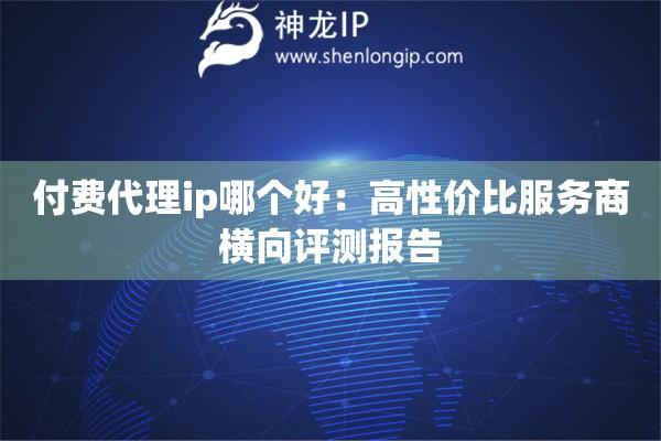 付费代理ip哪个好：高性价比服务商横向评测报告