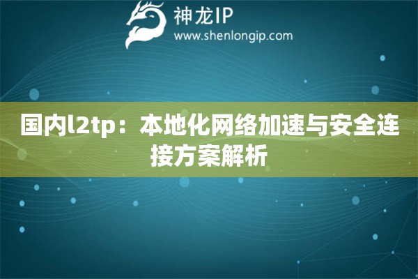 国内l2tp：本地化网络加速与安全连接方案解析