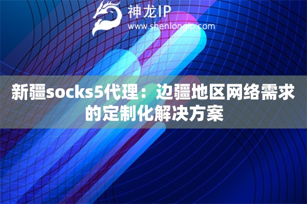 新疆socks5代理：边疆地区网络需求的定制化解决方案
