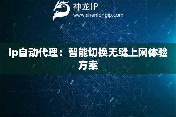 ip自动代理：智能切换无缝上网体验方案