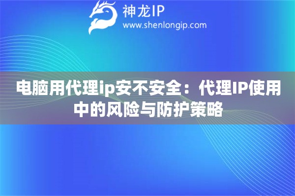 电脑用代理ip安不安全：代理IP使用中的风险与防护策略
