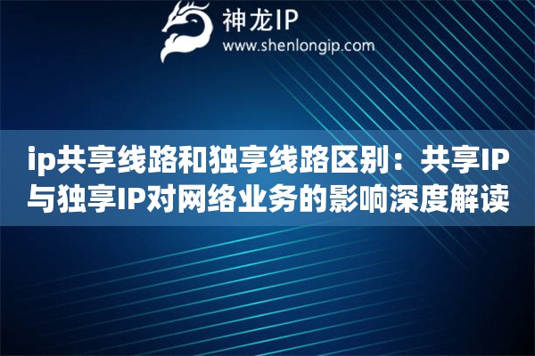 ip共享线路和独享线路区别：共享IP与独享IP对网络业务的影响深度解读