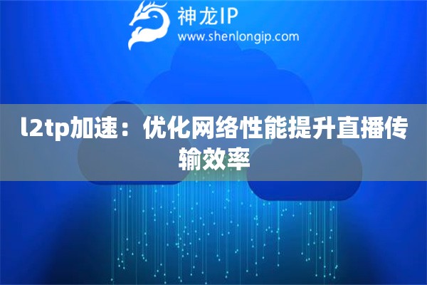 l2tp加速：优化网络性能提升直播传输效率