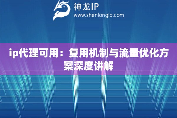 ip代理可用：复用机制与流量优化方案深度讲解