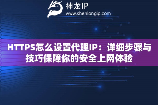 HTTPS怎么设置代理IP：详细步骤与技巧保障你的安全上网体验