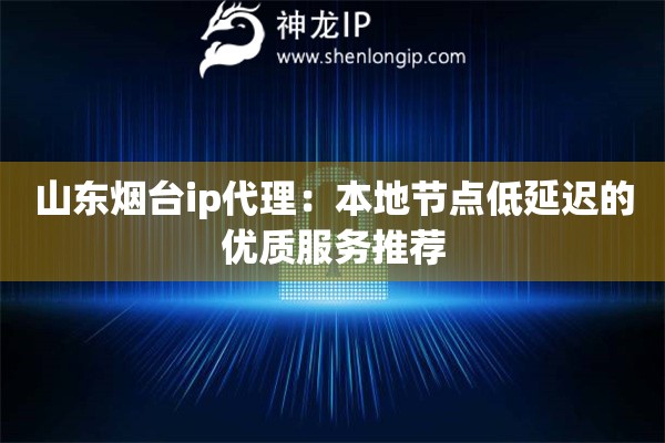 山东烟台ip代理：本地节点低延迟的优质服务推荐