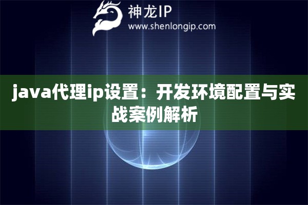 java代理ip设置：开发环境配置与实战案例解析