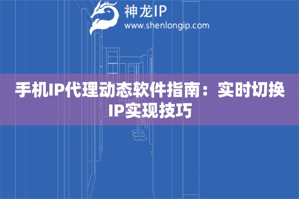 手机IP代理动态软件指南：实时切换IP实现技巧