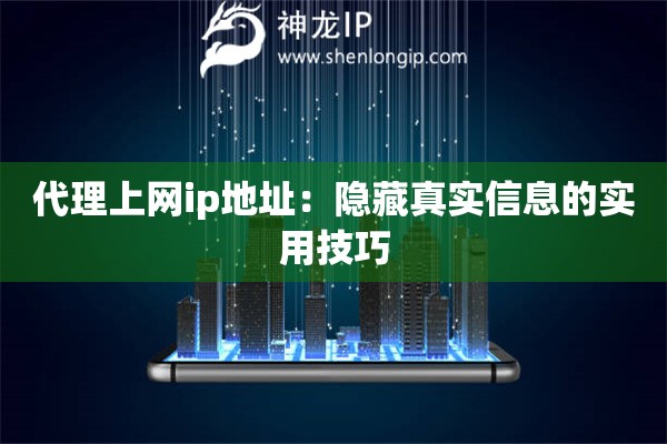 代理上网ip地址：隐藏真实信息的实用技巧