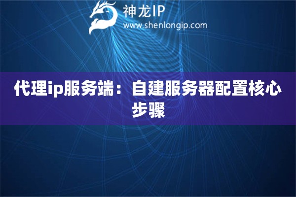 代理ip服务端：自建服务器配置核心步骤