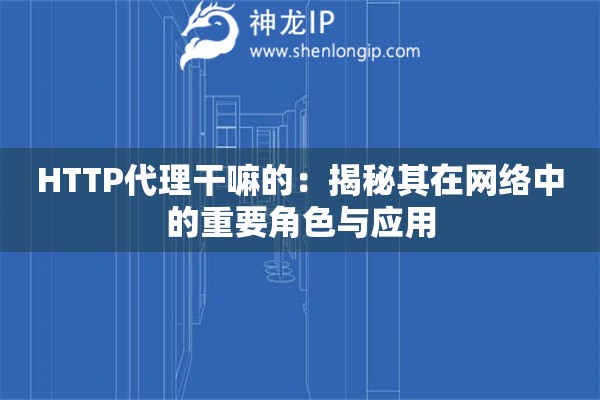 HTTP代理干嘛的：揭秘其在网络中的重要角色与应用