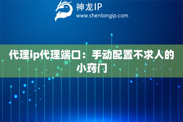 代理ip代理端口：手动配置不求人的小窍门