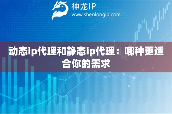 动态ip代理和静态ip代理：哪种更适合你的需求
