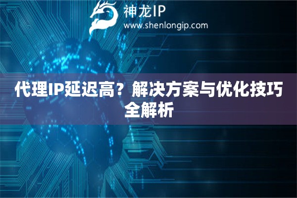 代理IP延迟高？解决方案与优化技巧全解析