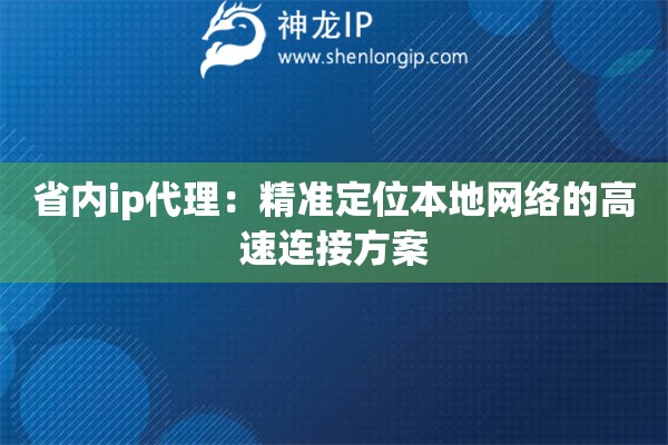 省内ip代理：精准定位本地网络的高速连接方案