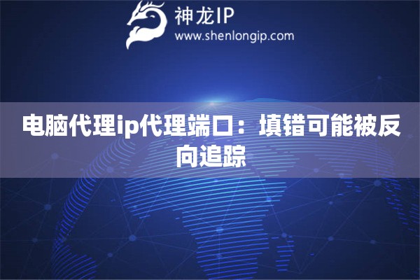 电脑代理ip代理端口：填错可能被反向追踪