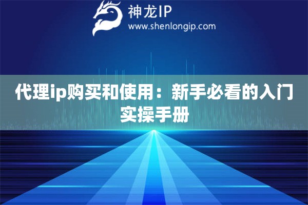 代理ip购买和使用：新手必看的入门实操手册