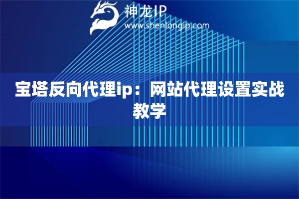 宝塔反向代理ip：网站代理设置实战教学