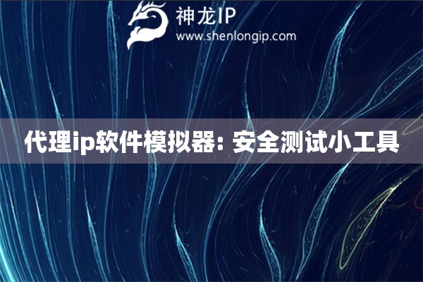 代理ip软件模拟器: 安全测试小工具