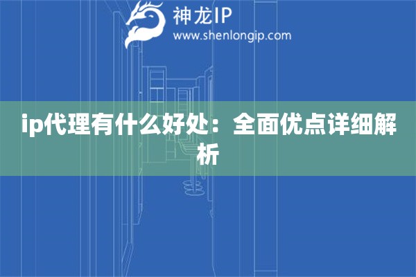 ip代理有什么好处：全面优点详细解析