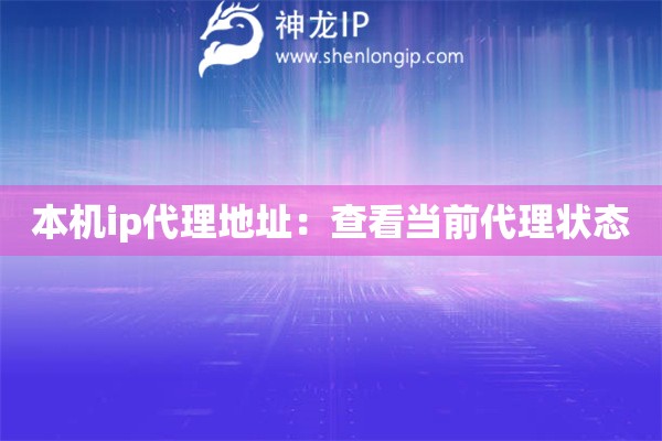 本机ip代理地址：查看当前代理状态