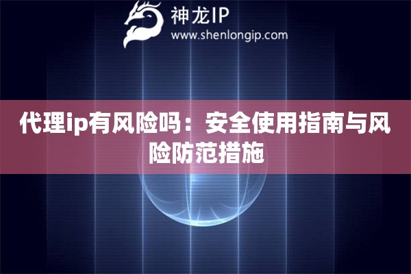 代理ip有风险吗：安全使用指南与风险防范措施