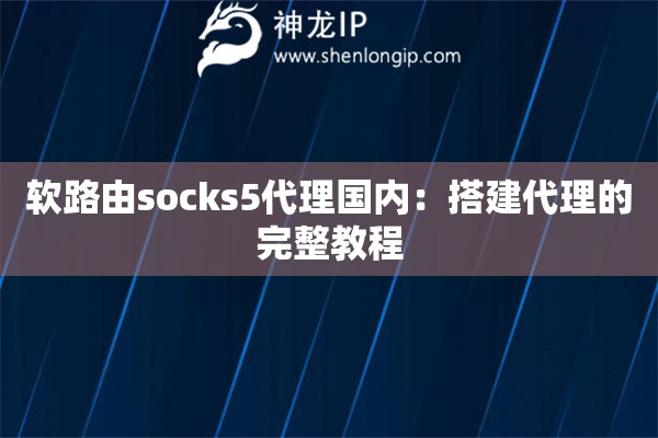 软路由socks5代理国内：搭建代理的完整教程